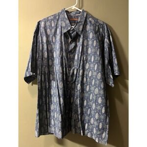Tori Richard Honolulu Mens 2XL Floral Cotton Hawaiian Shirt Resort Vacation